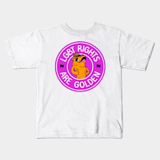 LGBT Rights Are Golden - Cute Goldfish Kids T-Shirt